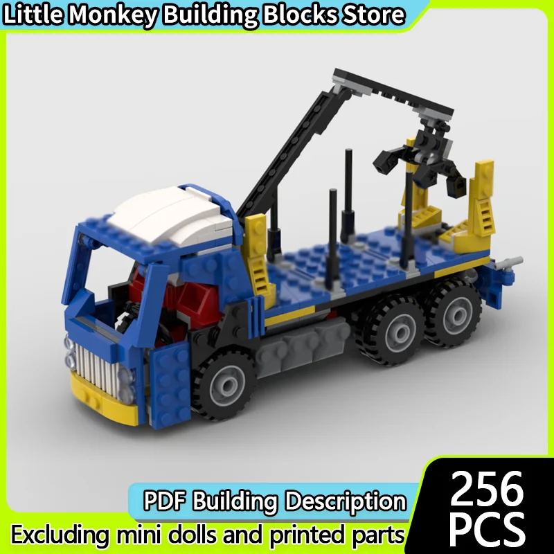 

Speed Racing Car Model MOC Building Bricks Log Transport Truck Modular Technology Children Holiday Gifts Assemble Toys Suit