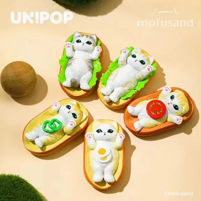 

Оригинальный запас Mofusand V3 Pangпанга, серия, мини-сумка для слепых игрушек, натуральная акула, кошка, настольные украшения, Q Edition, подарки на день рождения для девочек