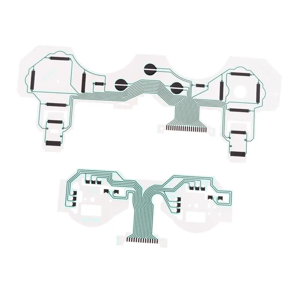 Płytka drukowana kontrolera PS3 z folią przewodzącą do klawiatury