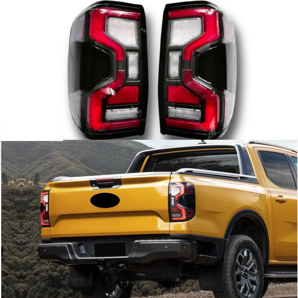 Pair Left&Right Tail Lamp Assembly For Ford Ranger T9 2023 2024 2025 Xl Xlt Wildtrack Limited Pickup Led Turn Signal Brake Light