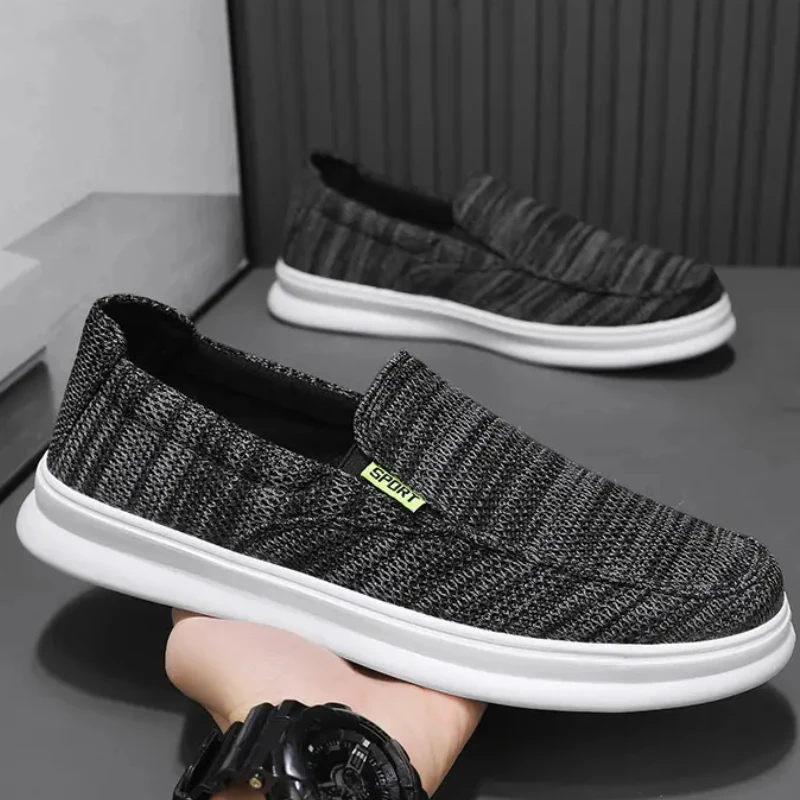 Men's Leisure Shoes Shallow Mouth Non-slip Round Toe Sneakers Comfortable Driving Slip Pn Loafers Zapatillas Deportivas Hombre