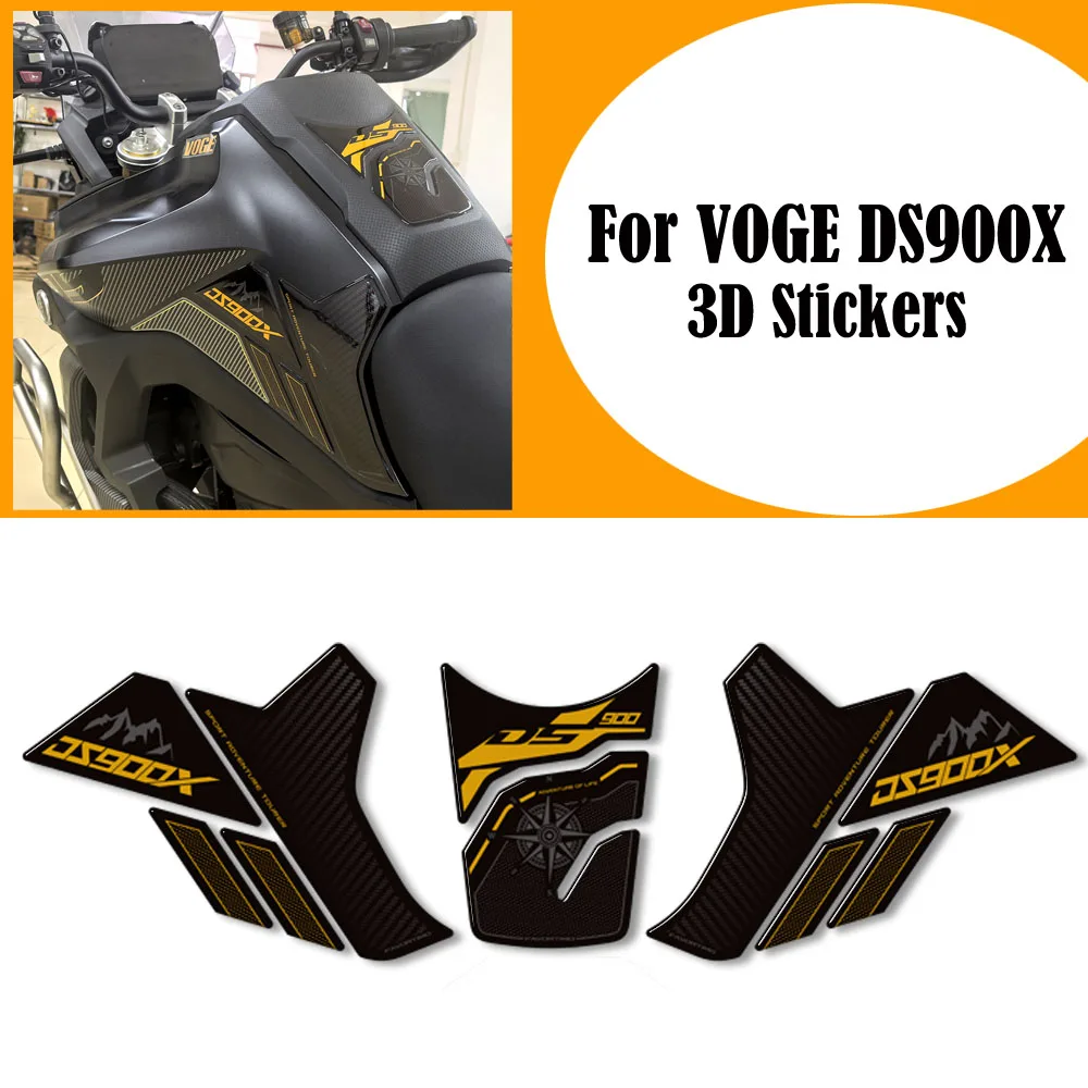 

NEW Motorcycle For VOGE DS900X 900DSX Adventure Tank Pad Gas Fuel Oil Protector 3D Stickers Decals Fairing Fender 2024 2025