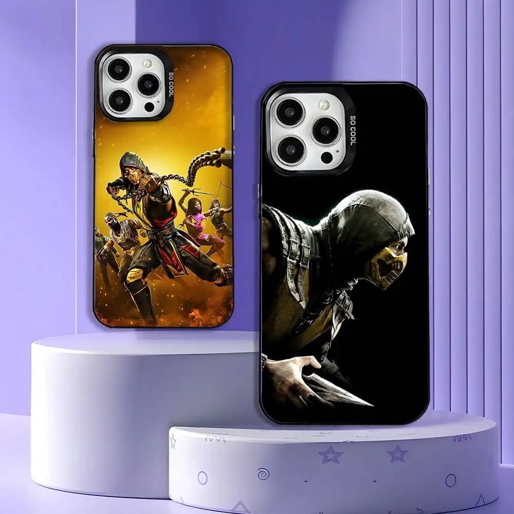 

Game M-Mortal Kombat Phone Case For iPhone 17,16,15,14,13,12,11,Pro,Max,Plus,E,Air,Mini Black Tpu Cover