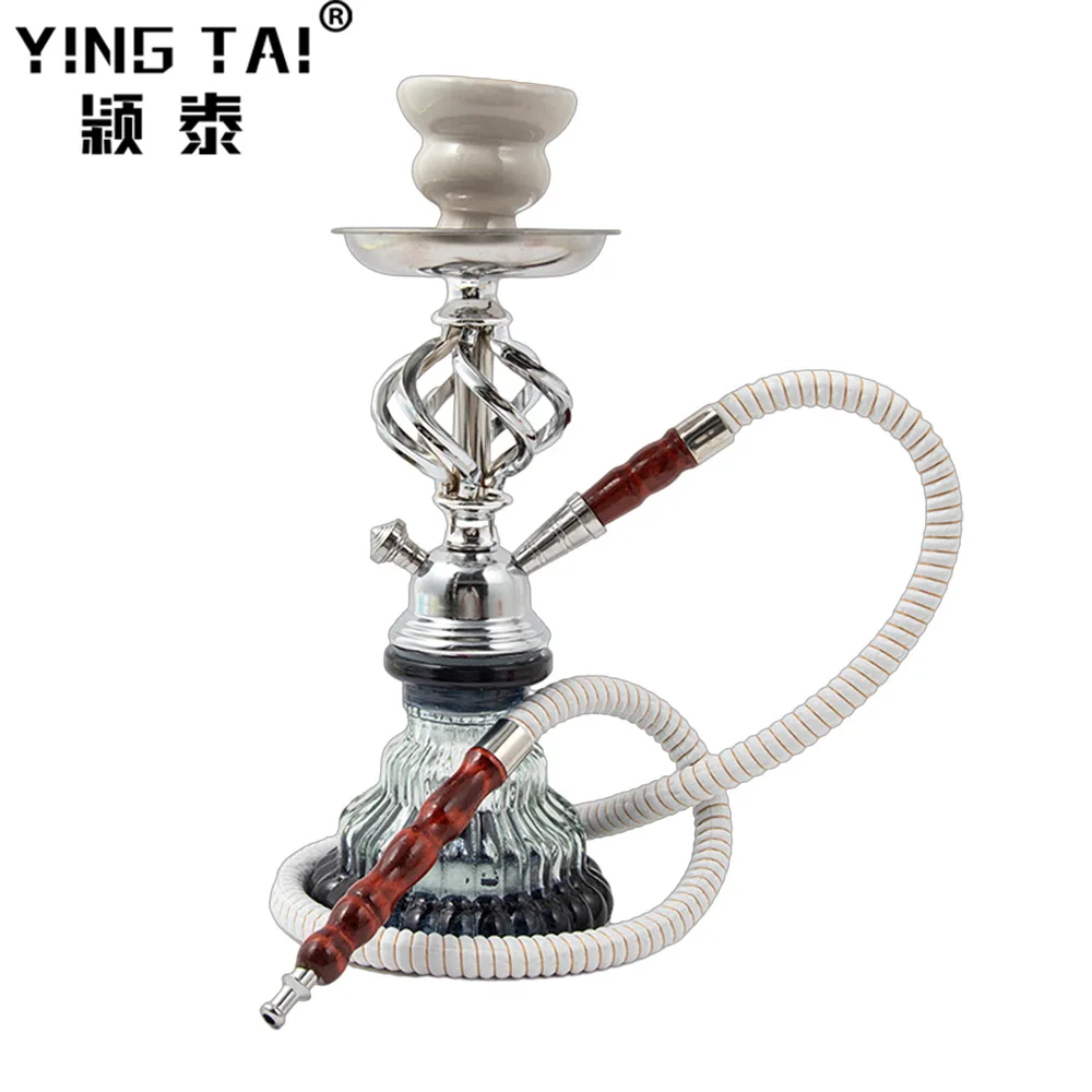 

Glass Complete Shisha Hookah Set with Ceramic Bowl Tongs Hookah Hose Shisha Nargile Sheesha Narguile Chicha Water Pipe Hookah