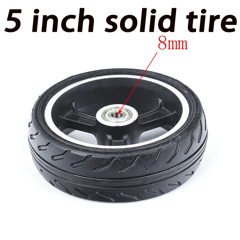 Solid Tyre Tire And Alloy Rim For Fast Wheel F0 5/5.5 /6 Inch Solid Wheels 5\'\' 5.5x2 145x40 6x2 jackhot,Nes Carbon Fiber Scooter