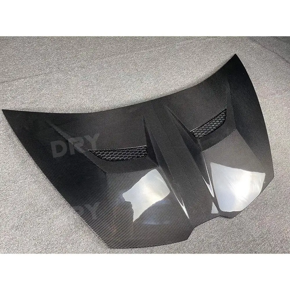 Dry Carbon Fiber Front Engine Hood Vent Cover for Lamborghini Huracan LP580 LP610 2014 - 2018 Engine Bonnets Accessories