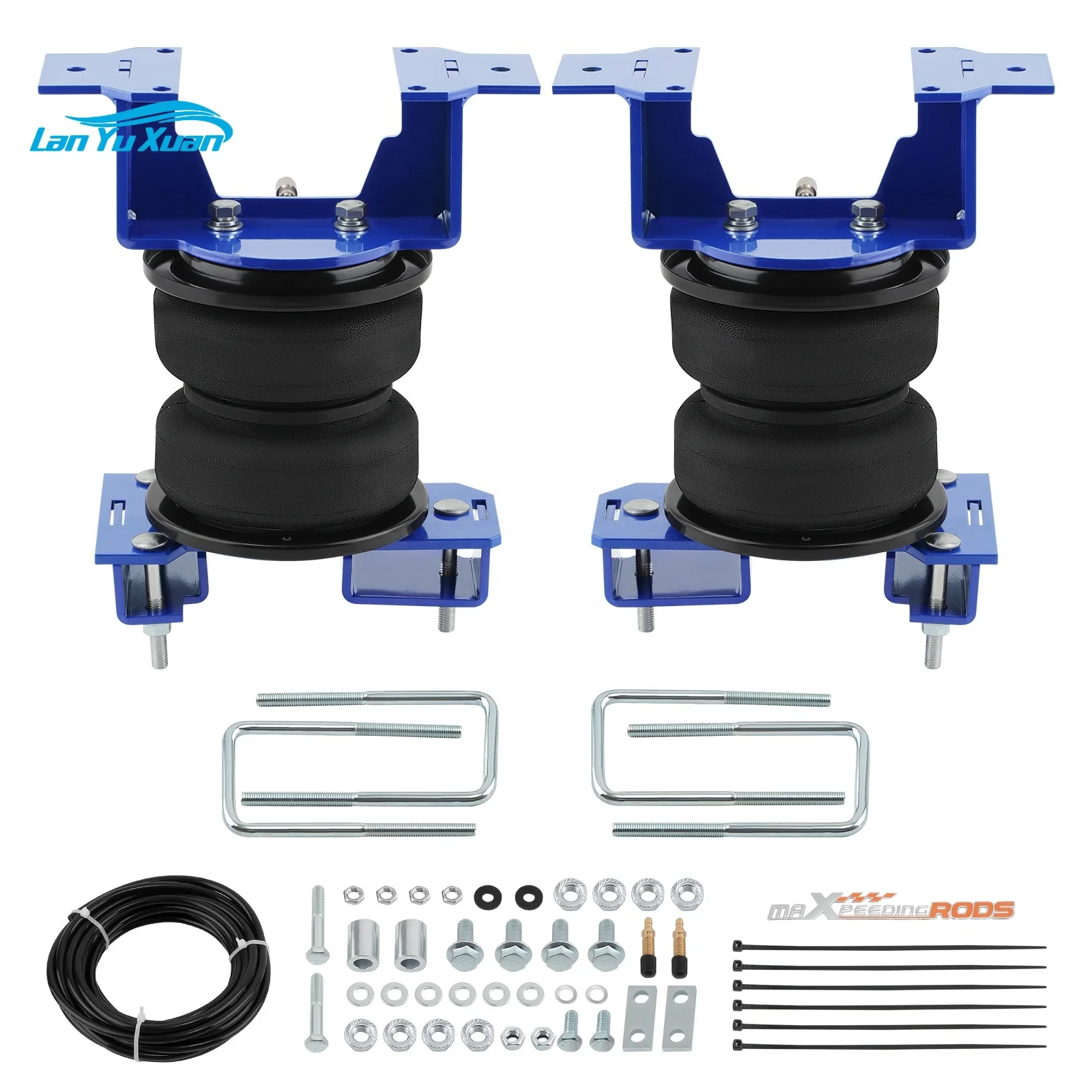 Rear Tow Assist Air Helper Spring Suspension Kit For GMC Sierra 1500 Chevrolet Silverado 4WD 2019-2023