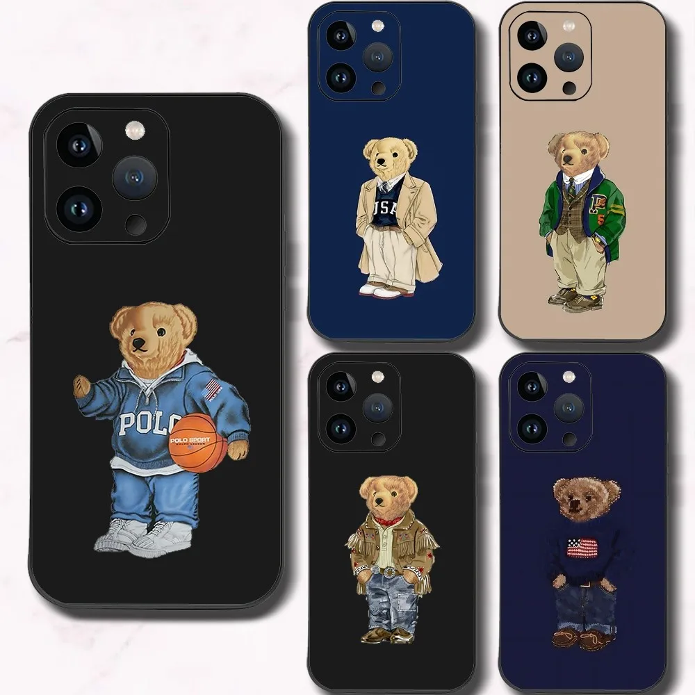 Baron F-Filou Bear Fashion Phone Case For Iphone 15 11 13 14 15 16 Pro Max 7 8 Plus X Xr Xs Max Se2020 12mini Cover Case