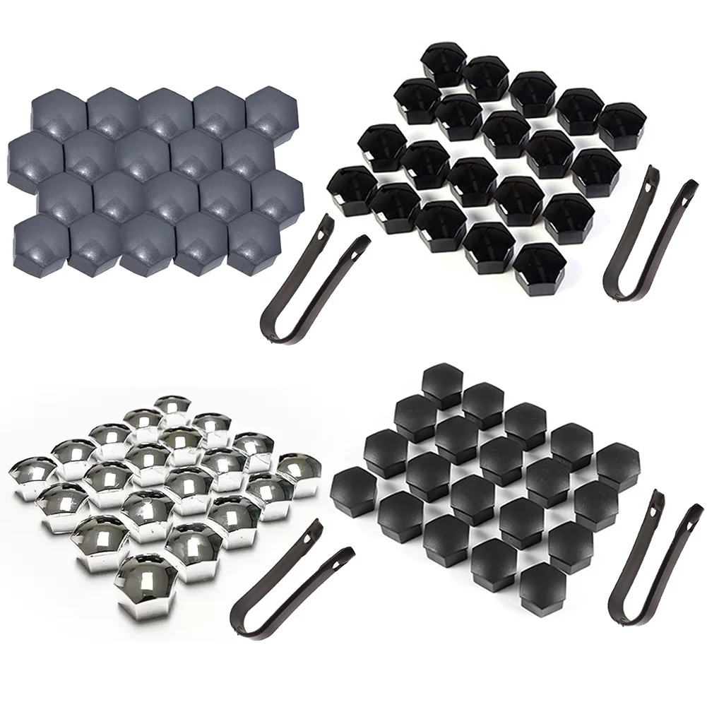 20Pcs Car Wheel Nut Caps Auto Hub Screw Cover 21mm Bolt Rims Exterior Decoration Special Socket Protection Dust Proof for Tesla