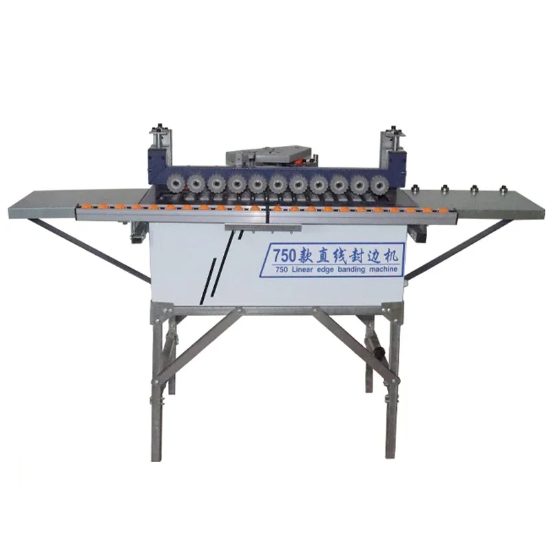 New 750 Automatic Dual-purpose Edge Banding Machine Mini Special-shaped Straight Line Double-sided Gluing