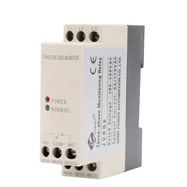 

3 шт. популярное 6A 250V 3P промышленное реле контроля напряжения питание от измерительной схемы