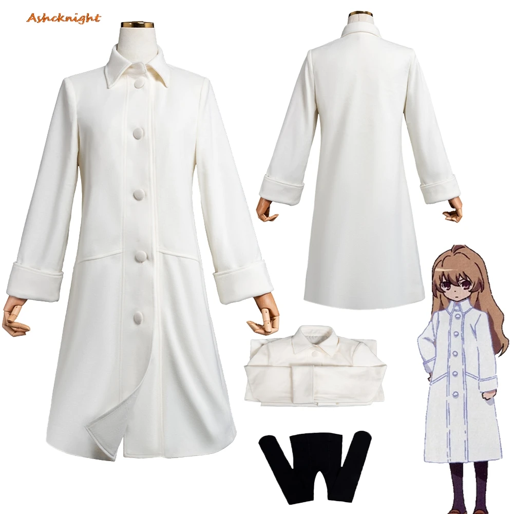 

Anime Toradora Cosplay Aisaka Taiga Coat Socks Clothes Women Party Disguise Roleplay Halloween Costume Carnival Outfits Suit