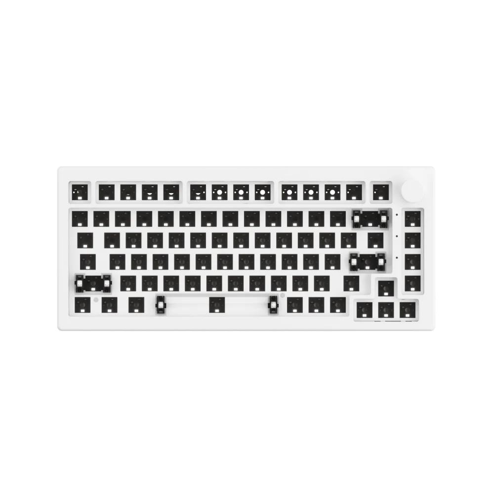 Akko 5075B VIA Kit 75% RGB 3/5 Pins Hot Swap Bedraad/2.4G/BT 5.0 Draadloos Aangepast Mechanisch Gaming Toetsenbord Kit met Knop Gasket