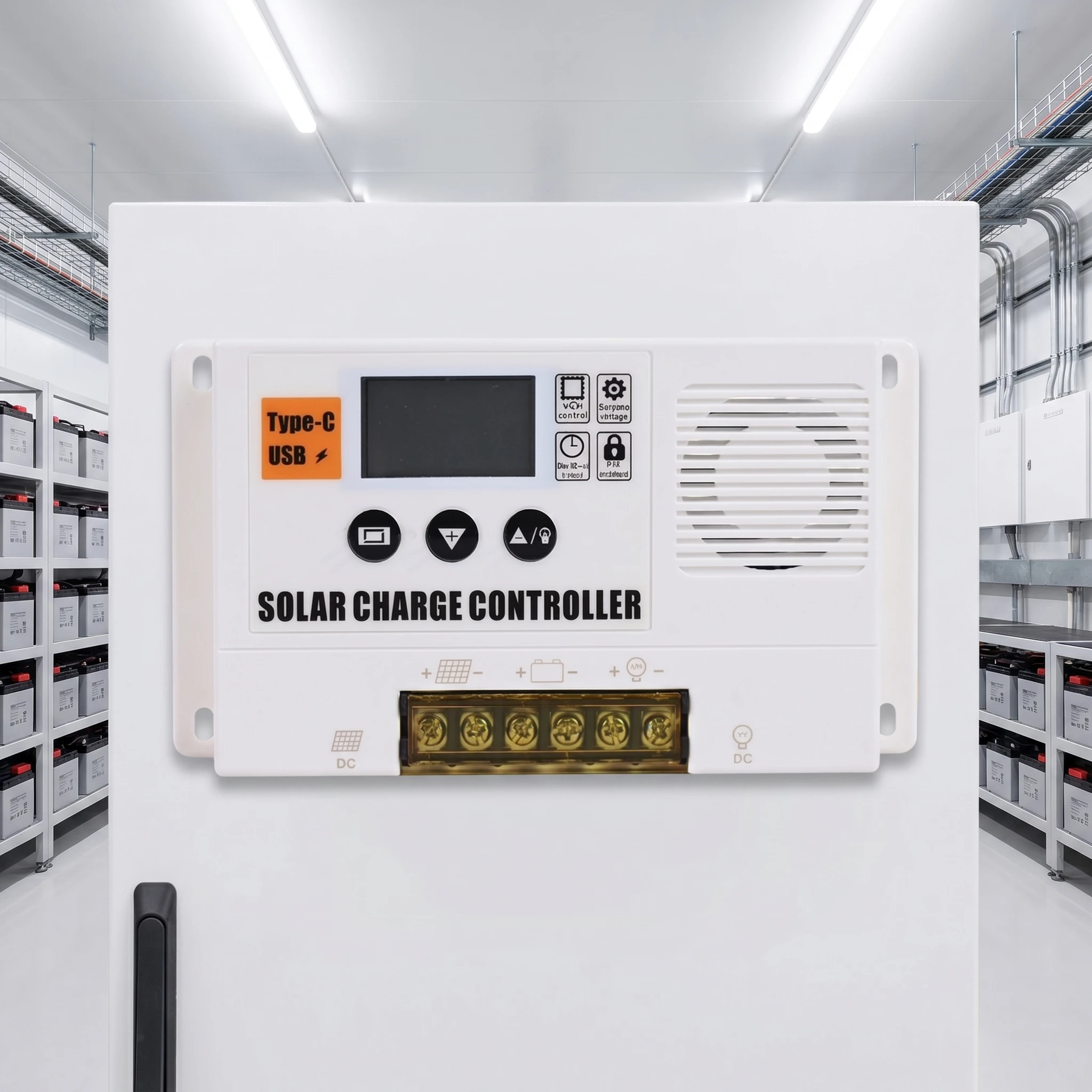 

Solar Charge Controller With LCD Display For 12V/24V Solar System PWM Solar Charge Controller