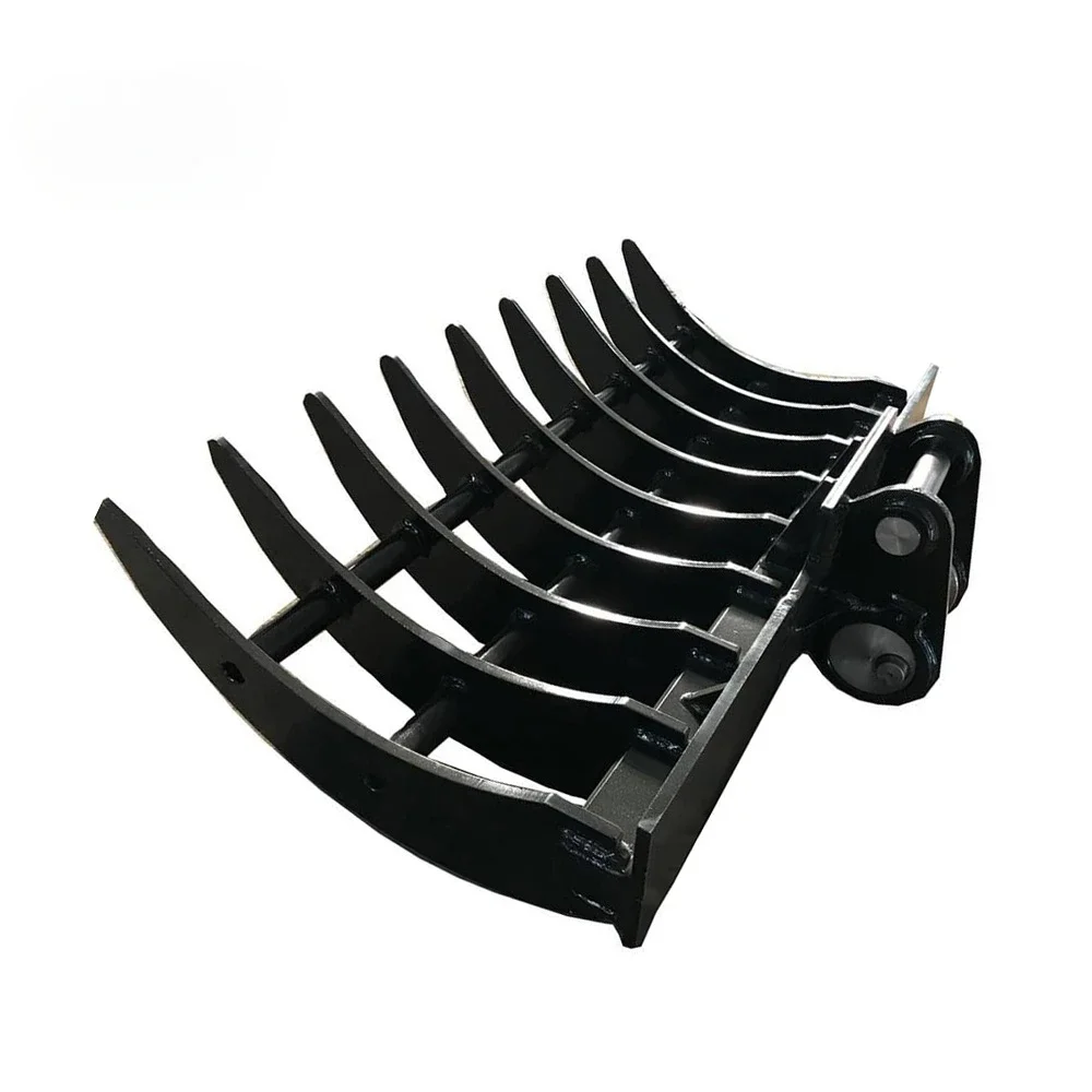 Customized Excavator Attachments Tilt land Root Rake