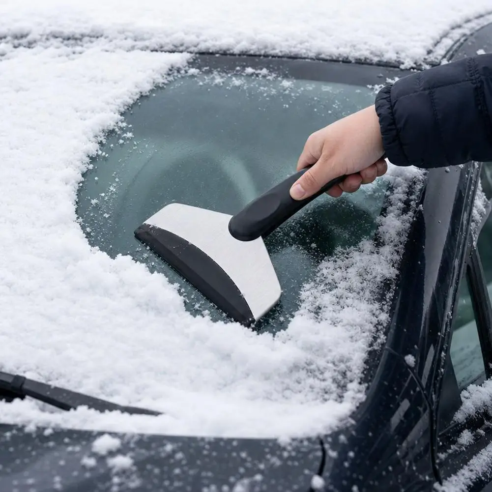 Durable Car Ice Scraper Snow Removal Shovel Windshield Glass Defrost Removal Automotive Winter Stainless Steel Car Accessories