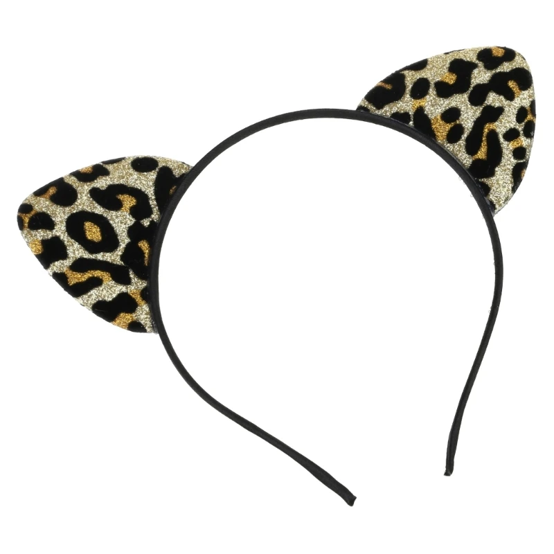 Animal Ear Headband Girl Costume Supplies Multipurpose Decorative Hairclip for Shopping Traveling Camping Hiking