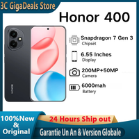 Honor 400 - Snapdragon 7 Gen 3, AMOLED 120Hz, 6000 mah, 200MP + 50 MP AI Super Camera, 6.55 inches Smartphone
