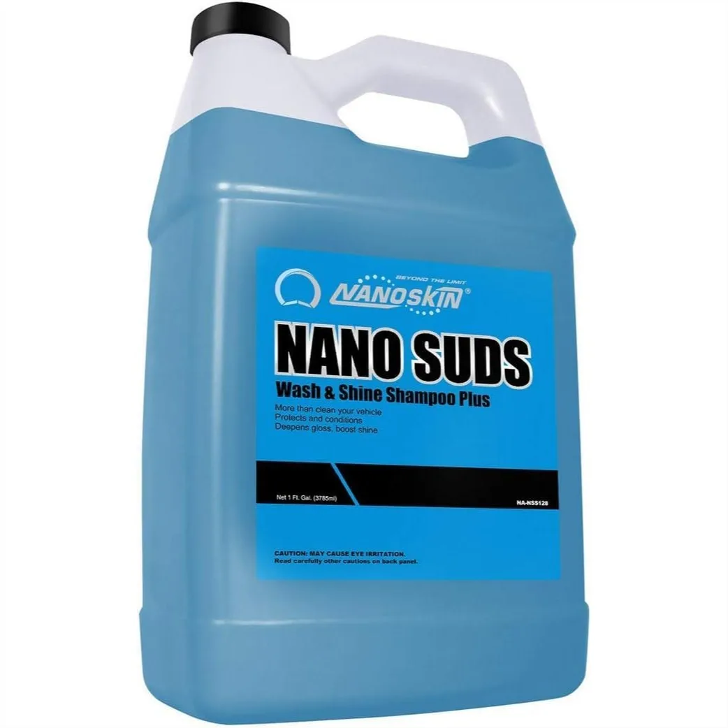 

Nanoskin NANO SUDS Foaming Car Wash Shampoo 1 Gallon - Ultra-Concentrated Car Soap for Foam Cannon, Bucket Washes, Pressure
