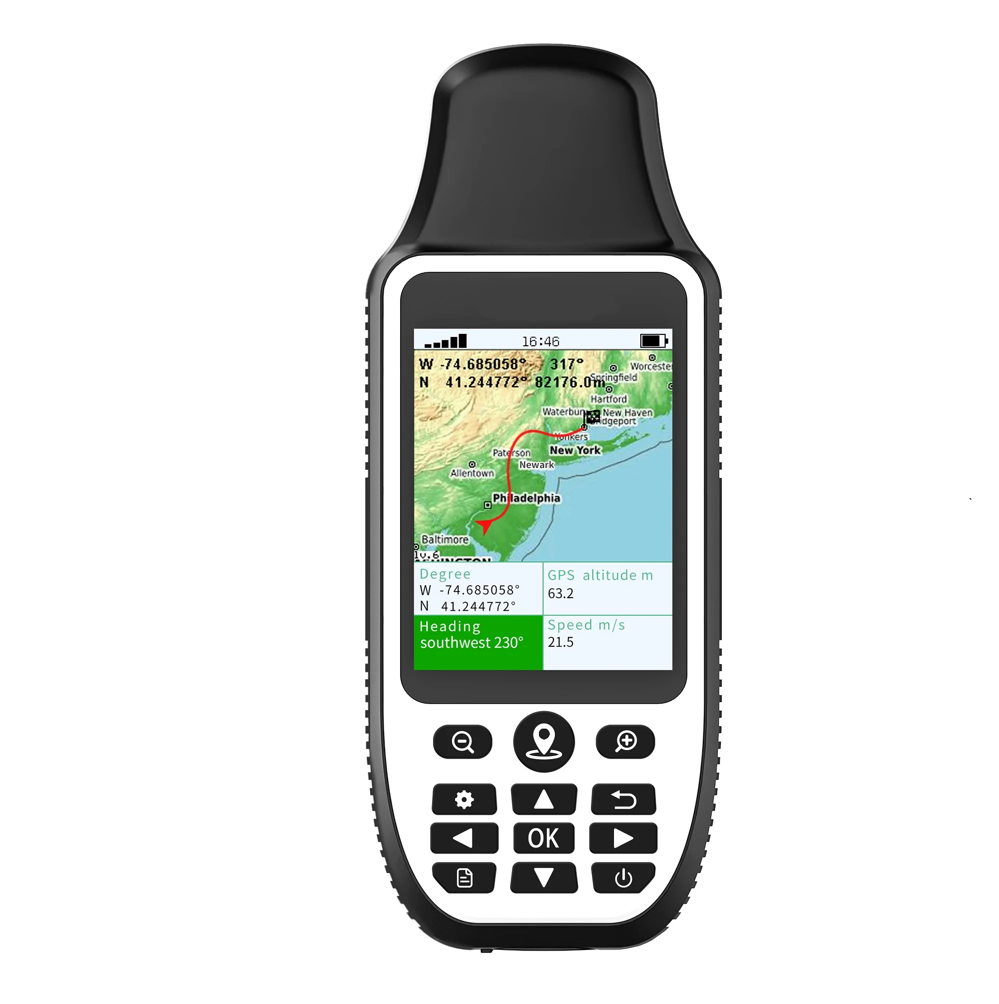 High Accuracy S190 Handheld GPS Navigator Multi GNSS Positioning Device Outdoor Navigation Tool 64GB Storage