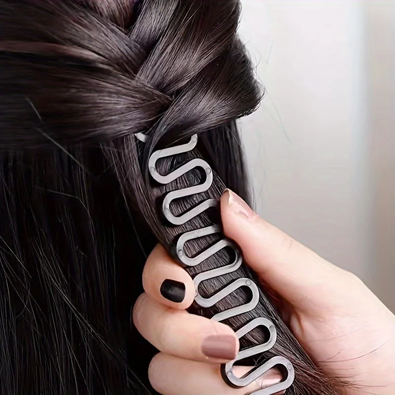 3pcs Women's Wavy Hair Braiding Tools - & Twist Styles, Easy to Use, Perfect for Long Curly Hair - Create Chic Braids with Ease