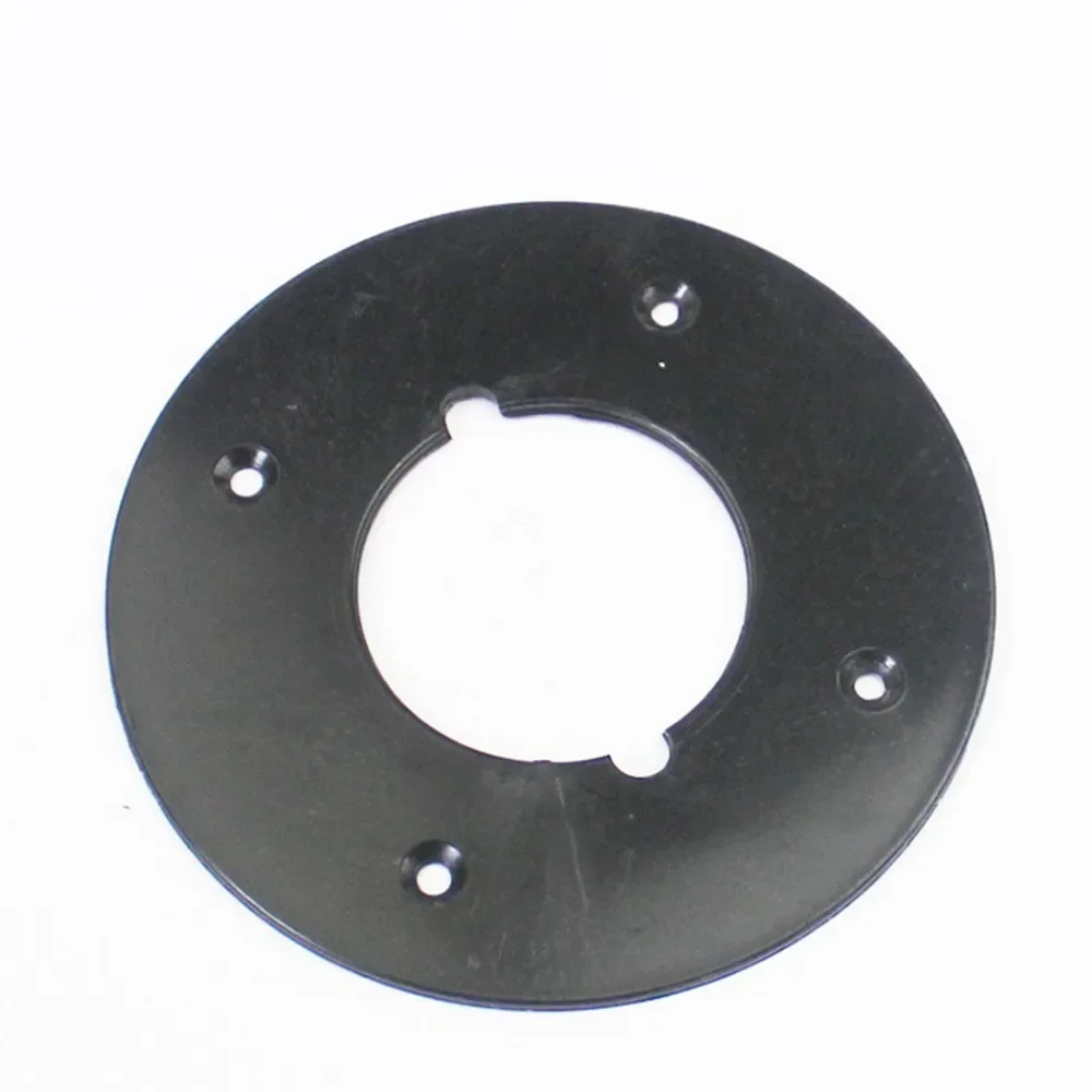 Placa Base Círculo Preto Forma Porão Base de Plástico Roteador Elétrico para 3612 3612c Roteador Escultura Ferramentas Acessórios Peças