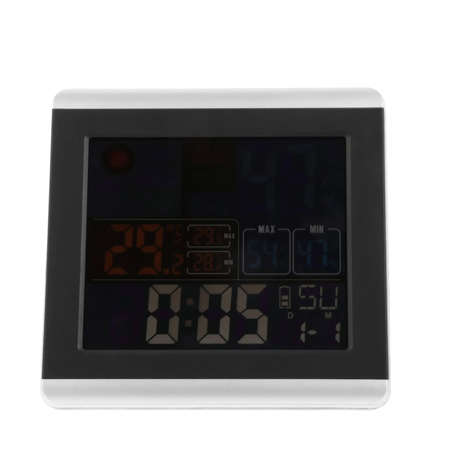 1Pcs Temperature Humidity Electronic Clock Multi-Function Digital Alarm Clock Loud Calendar Week Display Home Office