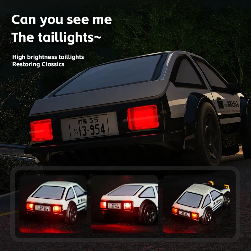 RC Drift Car 1/64 AE86 Mini telecomando da tavolo 2.4G 4WD fuoristrada alla deriva veicolo da corsa elettrico giocattolo ragazzi auto