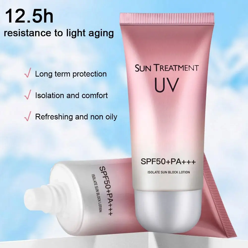 

60ml SPF50+ Waterproof Facial Body Sunscreen Whitening Sun Cream Sunblock Skin Protective Cream Anti Sun Facial Protection Crea