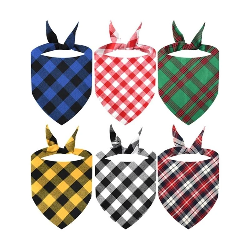 U1JB Pet Thanksgiving Bandannas Scarf Dogs Party Costume Decorative Triangle Neck Scarf Photoshoots Props Pet Accessory 2PCS