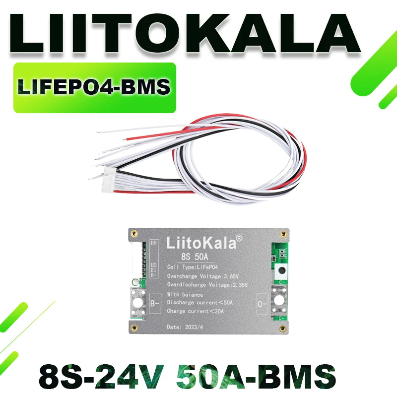 (SK)LiitoKala LiFePO4 Battery Balance And Charge Board Equalizer NTC Temperature Protection for Escooter Ebike 4S 8S 16S