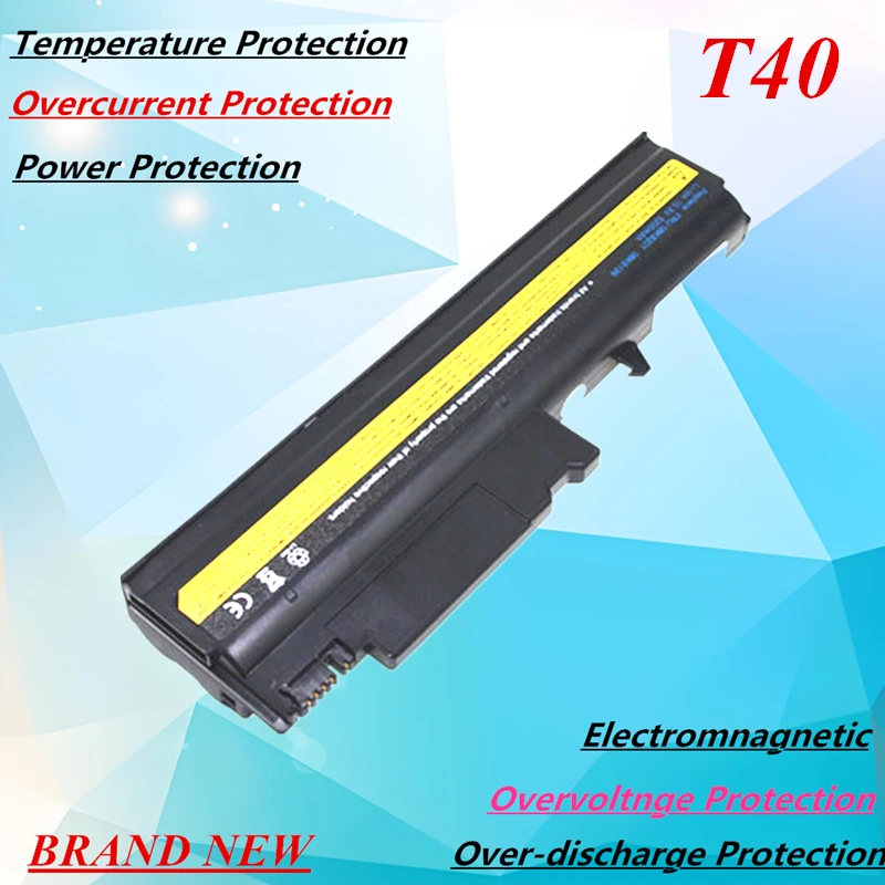 Laptop Battery for Lenovo ThinkPad T40 T40P T41 T41P T42 T43 R52p 08K8194 92P1010 92P1011 92P1058 92P1060