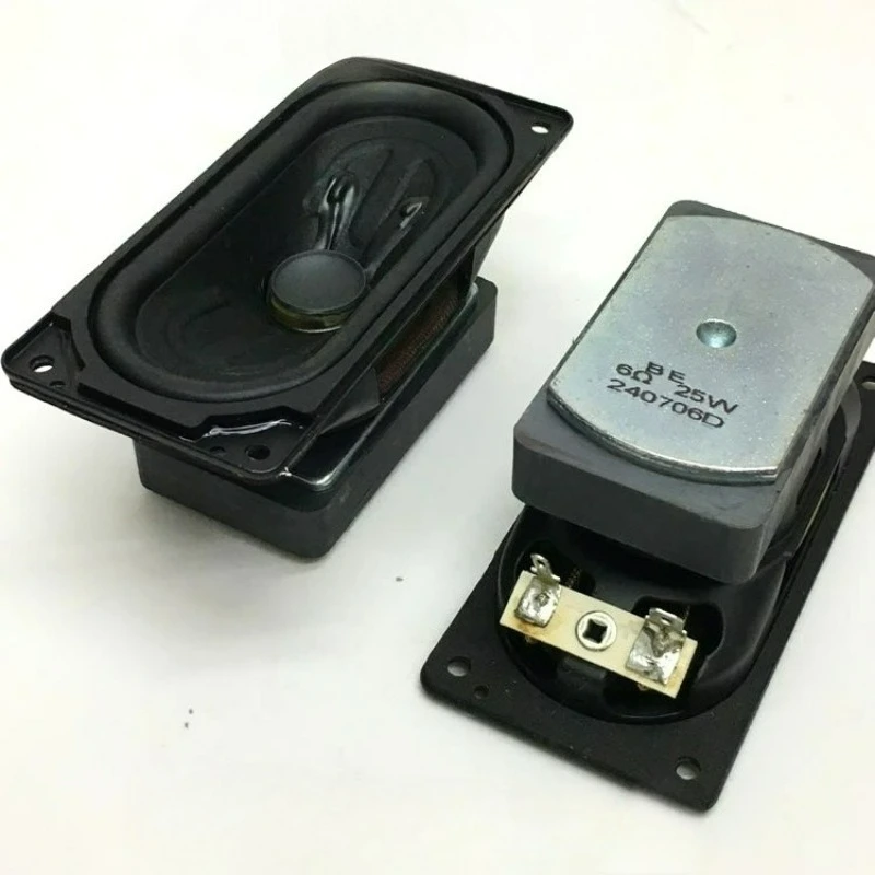 SOTAMIA 2Pcs 50*107mm Full Frequency Subwoofer 4 / 6 Ohm 25W Rubber Side Long Stroke Large Magnetic Steel Smart Voice Speaker