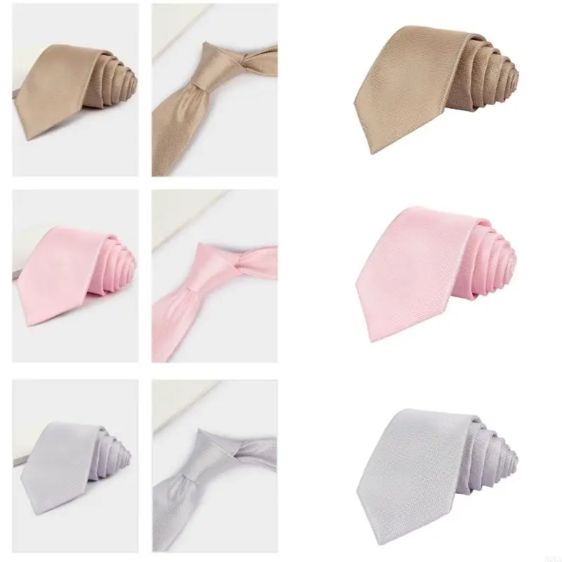 2026 New Stylish Texture Polyester Necktie For Professional Attire And Social Gatherings