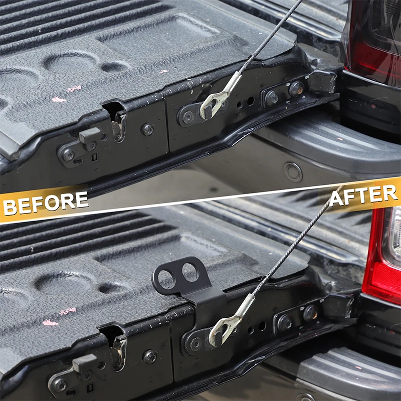 

For Ford Ranger Automotive tailgate modification accessories Automotive tailgate double hole anchor hook carbon steel