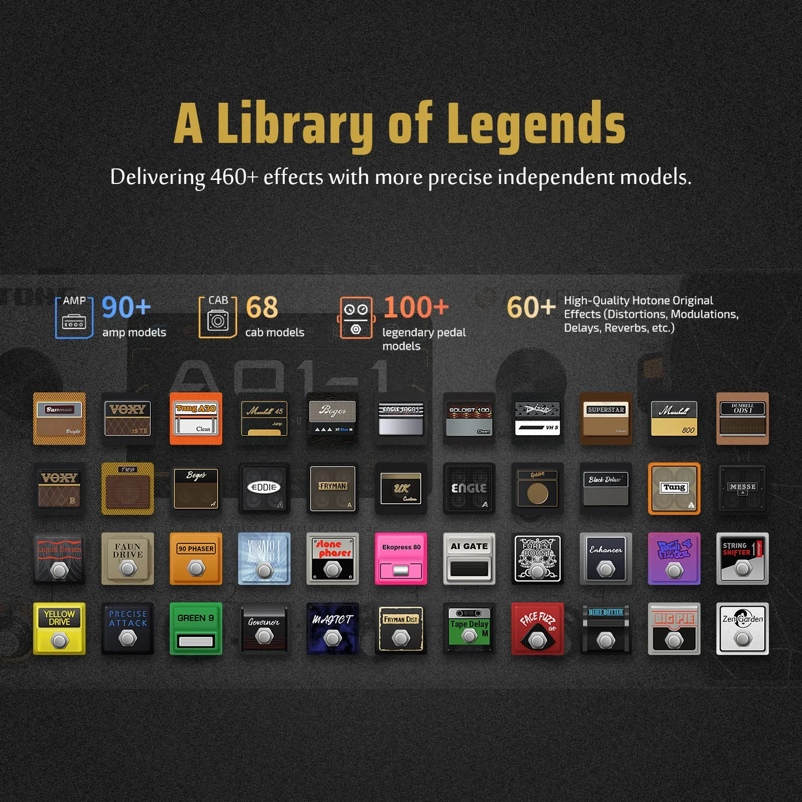 

HOTONE Ampero II с сенсорным экраном, гитарный бас-усилитель, моделирующая педаль мультиефектов, цепи с двойными эффектами и педалью выражения MP-350