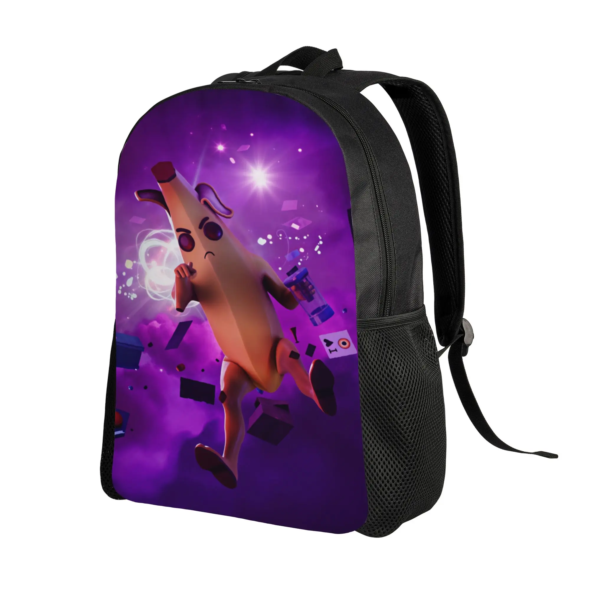 Peely Victory Royale Banana  Backpack  Outdoor Style Backpacks Women Designer Breathable High School Bags Fun Rucksack