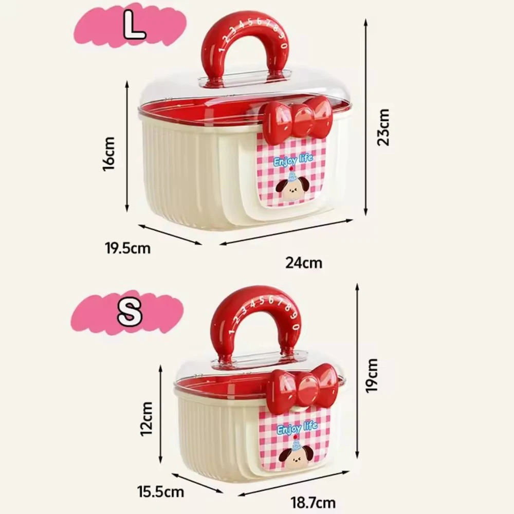 소녀 헤어 액세서리 보관 상자 헤어 타이를위한 휴대용 보석 보관 상자 헤어핀 헤어핀 헤어 활 Scrunchies