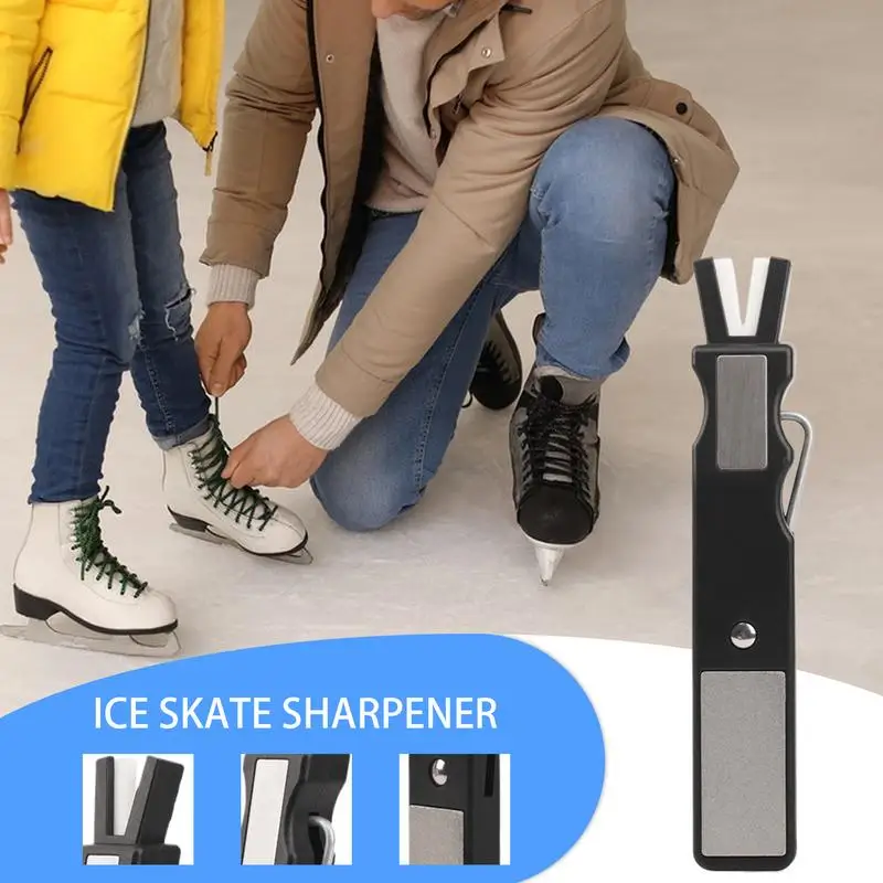 Conditioner For Ice Skates Skate Stone Sharpener Grinding Skate Sharpener Skate Polishing Tool With Ceramic Polisher And Lace