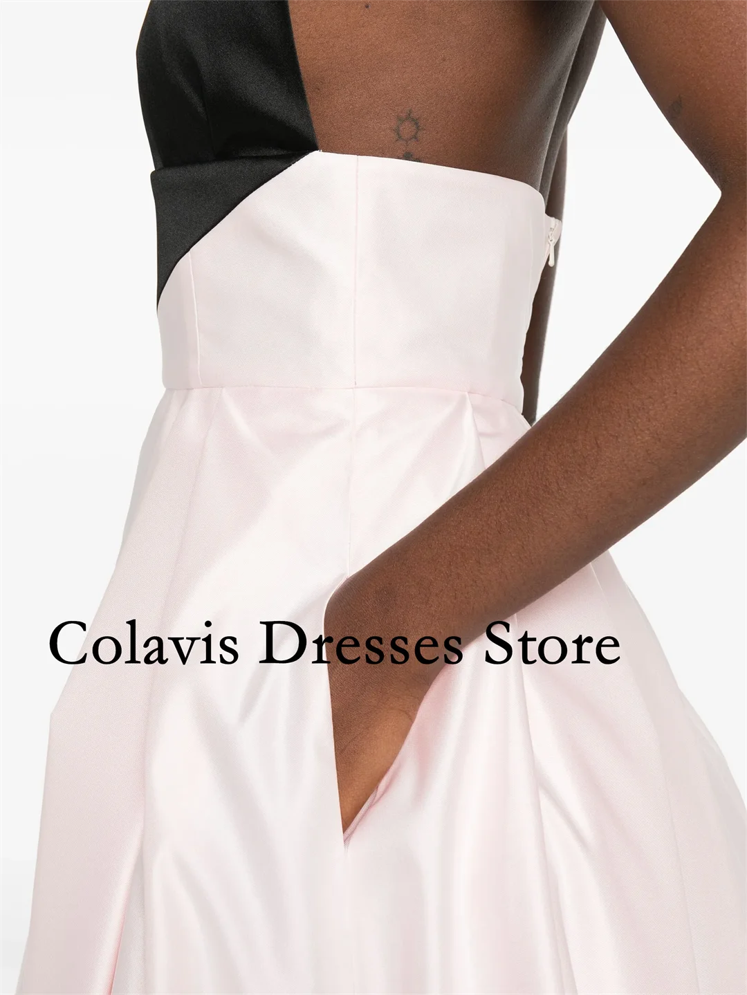 Sukienki wieczorowe damskie na studniówkę 2025, satynowe, bez rękawów, w kształcie litery A, z dekoltem typu halter i kokardą na plecach, suknie balowe, sukienki formalne na przyjęcia.