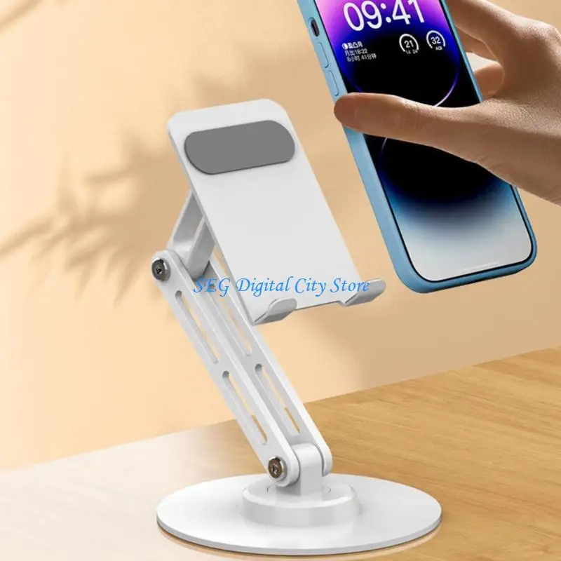 U75B Multifunction Desktop Stand With 3 Way Adjustment & Full Rotations Capability Ergonomic Phone Holder for Electronic Devices
