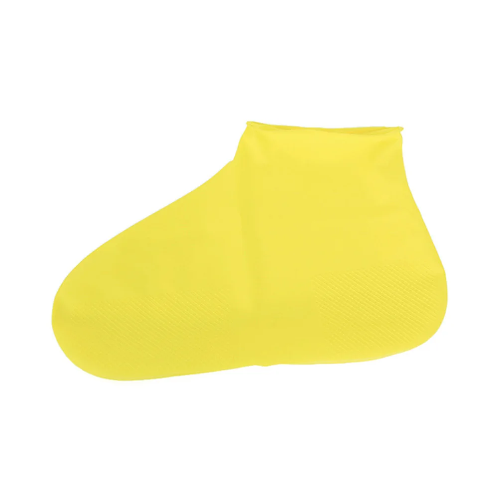

Unisex Waterproof Disposable Latex Shoe Covers Size L Yellow Elastic Non-Slip Rain Snow Boot Covers Non-Slip Shoe Cover