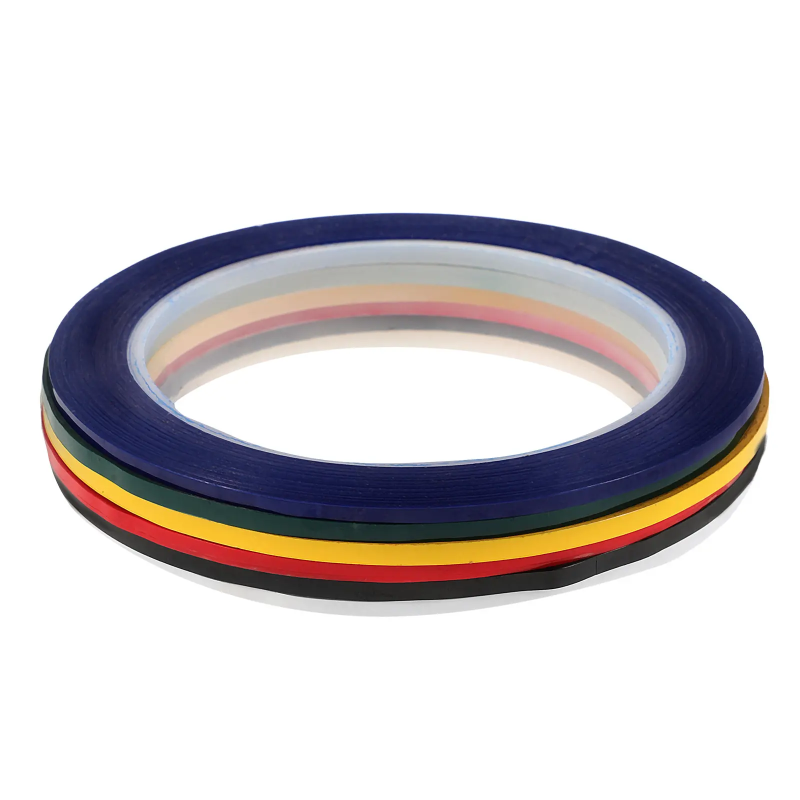 6 Rolls 66M Pet Polyester High-Temp Insulation Masking Tape for Electronics Clothing Transformers Motors Walls Office Use