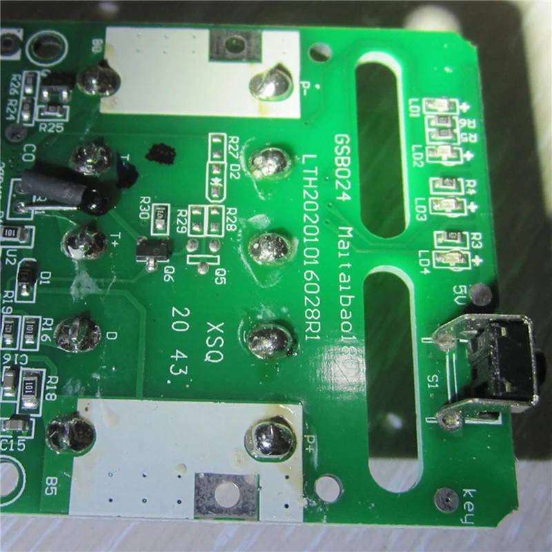 Y50A-5Pcs Li- Battery Charging Protection Circuit Board PCB Board For Metabo 18V Lithium Battery Rack