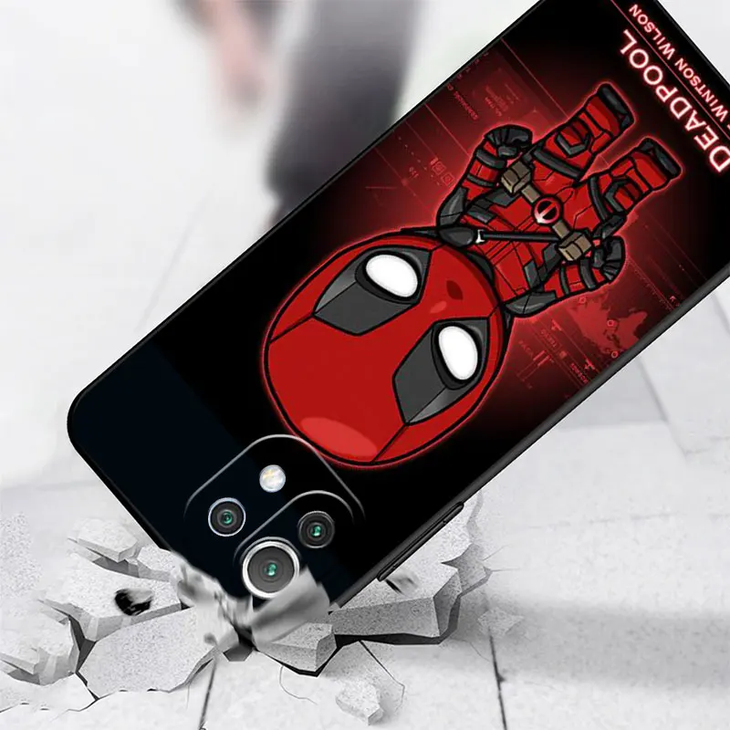 Capa para Xiaomi Poco X3, NFC, Mi 11 Lite, 11T, 10T, Pro 5G, 12, X4, X5, Nota 10, 13, Deadpool IronMan dos Desenhos Animados do Telefone, 9T, F1, M3