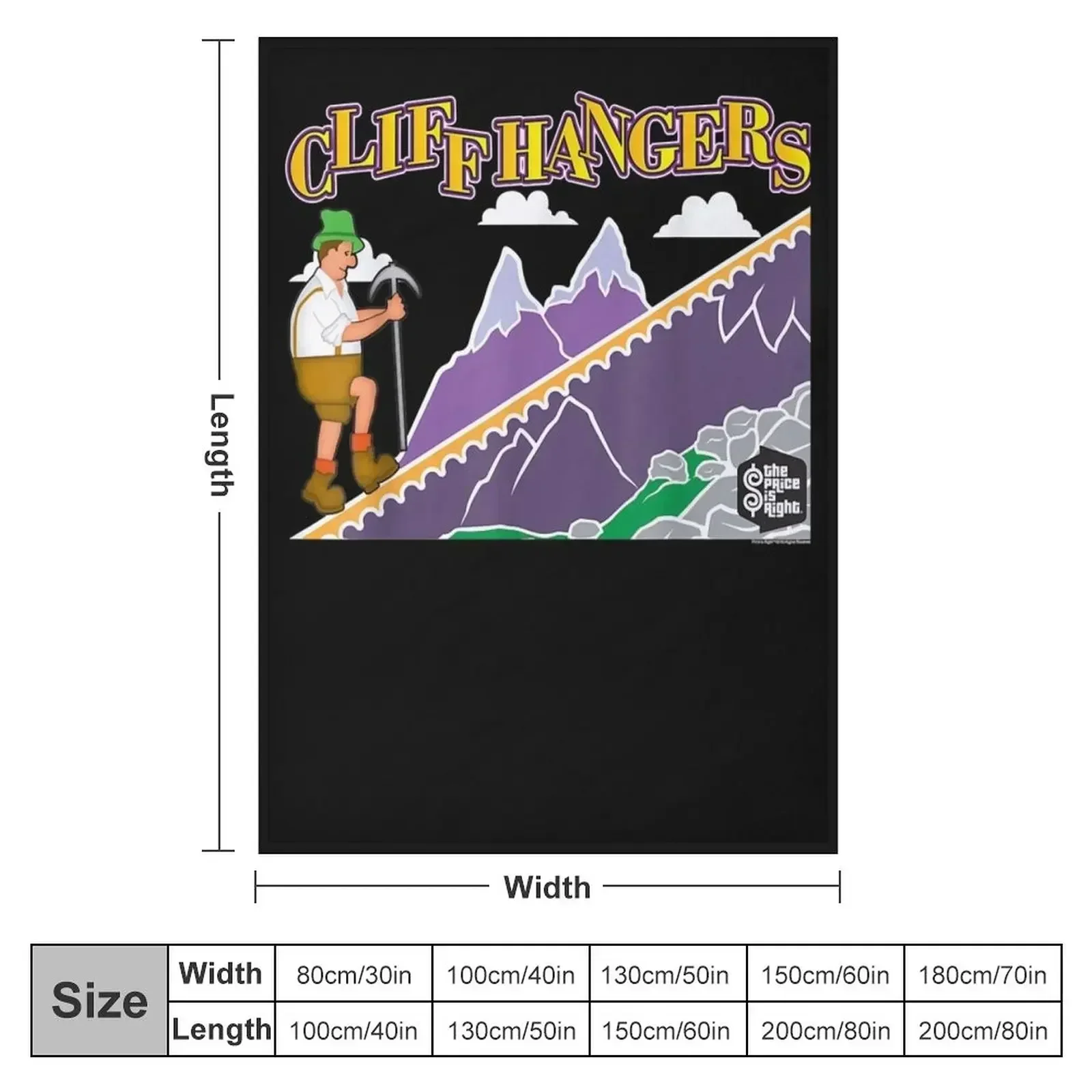 Price is Right Cliff HangersClassic T-Shirt Throw Blanket Summer Bed linens Decorative Sofas Luxury Brand Blankets