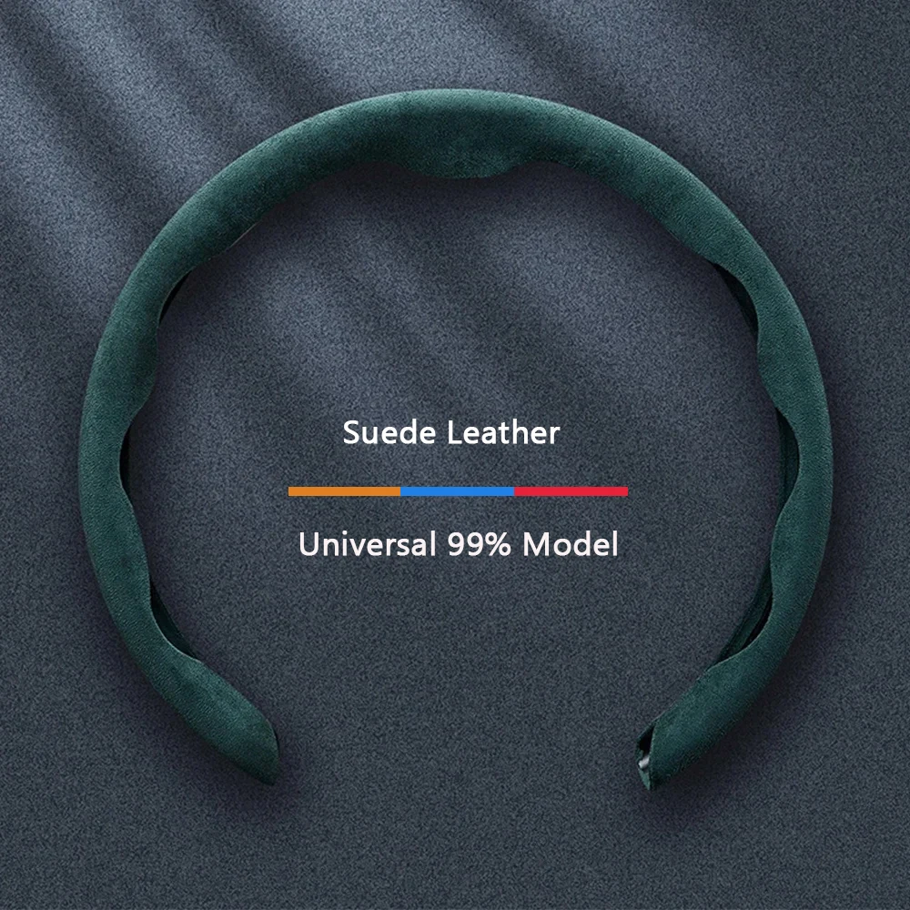 38cm Car Steering Wheel Cover 15inch Ultra-thin Fur Non-slip Breathable Anti-skid Accessories For Suede Universal Steering Wheel