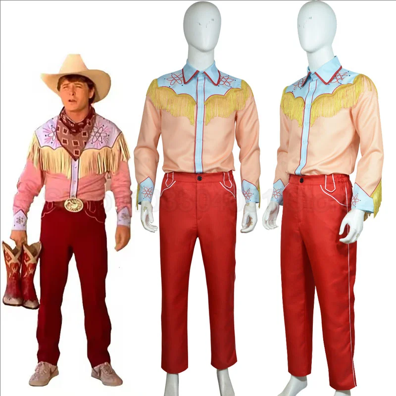 فيلم الخلفي المستقبل Disfraz زي الرجال الخيال هالوين كرنفال ملابس للحفلات فانتازيا ريترو كاوبوي مارتي تأثيري الملابس