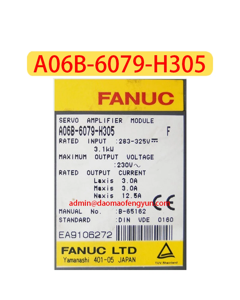 Genuine Original A06B-6079-H305 Used Servo Drive，A06B 6079 H305，Fast shipping，in stock