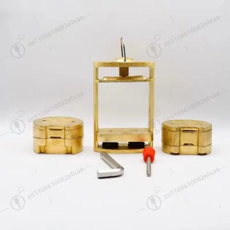 Two Layer Denture Compression Flask Press Dual Pot Bronze Processor Dental Lab Deflasking & Molding Equipment